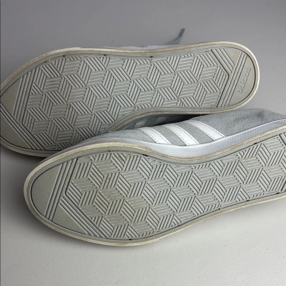 Adidas Light Gray Sneakers with White Logo